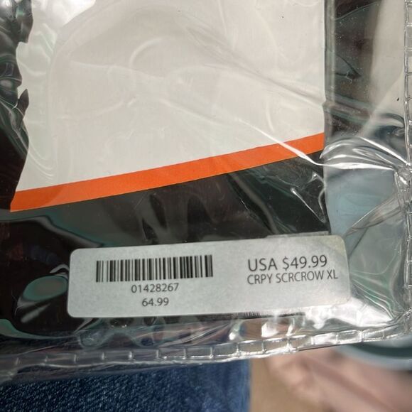 Creepy Scarecrow costume & tattoo’s & makeup for face Adult XL 12-14 Halloween - Picture 2 of 9